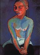 Delaunay, Robert Finland young girl painting